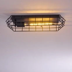 Hofstein Mallawi Deckenleuchte Schwarz, 1-flammig -Bürolampen Verkäufe mallawi deckenleuchte h3385883 7