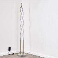 Hofstein Mapleton Stehleuchte LED Nickel-Matt, 3-flammig, Fernbedienung -Bürolampen Verkäufe mapleton stehleuchte h3009567 15