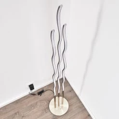 Hofstein Mapleton Stehleuchte LED Nickel-Matt, 3-flammig, Fernbedienung -Bürolampen Verkäufe mapleton stehleuchte h3009567 16