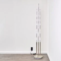 Hofstein Mapleton Stehleuchte LED Nickel-Matt, 3-flammig, Fernbedienung -Bürolampen Verkäufe mapleton stehleuchte h3009567 5