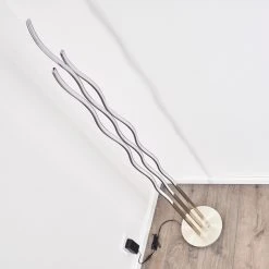 Hofstein Mapleton Stehleuchte LED Nickel-Matt, 3-flammig, Fernbedienung -Bürolampen Verkäufe mapleton stehleuchte h3009567 9