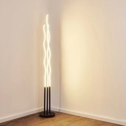 Hofstein Mapleton Stehleuchte LED Schwarz, 3-flammig, Fernbedienung -Bürolampen Verkäufe mapleton stehleuchte h3271278 do2 12