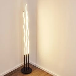 Hofstein Mapleton Stehleuchte LED Schwarz, 3-flammig, Fernbedienung -Bürolampen Verkäufe mapleton stehleuchte h3271278 do2 14