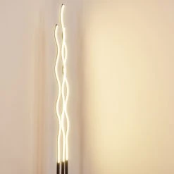 Hofstein Mapleton Stehleuchte LED Schwarz, 3-flammig, Fernbedienung -Bürolampen Verkäufe mapleton stehleuchte h3271278 do2 17