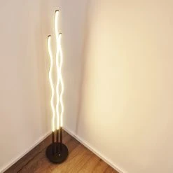 Hofstein Mapleton Stehleuchte LED Schwarz, 3-flammig, Fernbedienung -Bürolampen Verkäufe mapleton stehleuchte h3271278 do2 5