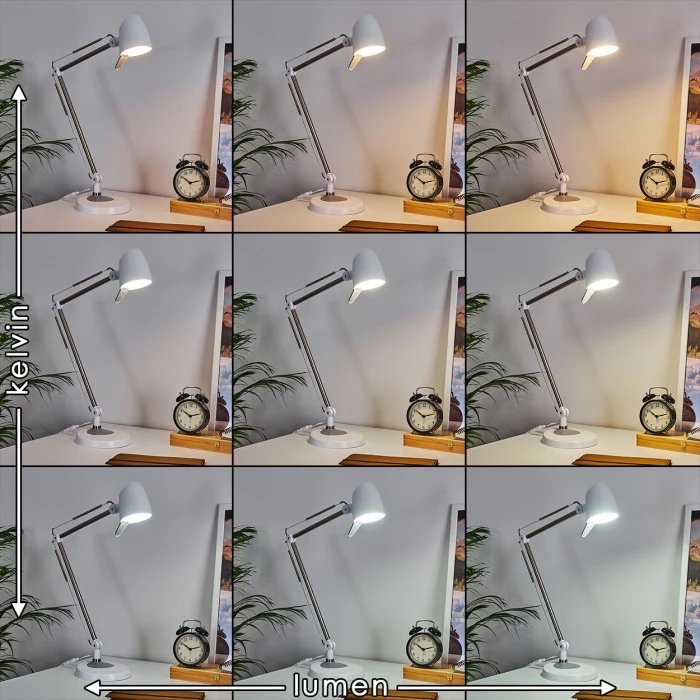 Hofstein Mildura Tischleuchte LED Weiß, 1-flammig 7 Hofstein Mildura Tischleuchte LED Weiß, 1-flammig – Bild 7