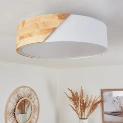 Hofstein Mjelstad Deckenleuchte Braun, Weiß, 2-flammig -Bürolampen Verkäufe mjelstad deckenleuchte h3433850 9