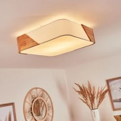 Hofstein Mjelstad Deckenleuchte Braun, Wei&szlig;, 2-flammig -Bürolampen Verkäufe mjelstad deckenleuchte h3433874 3