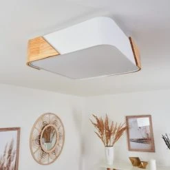 Hofstein Mjelstad Deckenleuchte Braun, Wei&szlig;, 2-flammig -Bürolampen Verkäufe mjelstad deckenleuchte h3433874 7