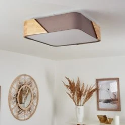 Hofstein Mjelstad Deckenleuchte Grau, Braun, Wei&szlig;, 2-flammig -Bürolampen Verkäufe mjelstad deckenleuchte h3433911 9