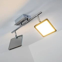 Hofstein Monteria Deckenleuchte LED Chrom, 2-flammig -Bürolampen Verkäufe monteria deckenleuchte h3003589 9