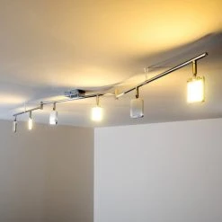 Hofstein Moosonee Deckenleuchte LED Chrom, 6-flammig -Bürolampen Verkäufe moosonee deckenleuchte h3009642 2