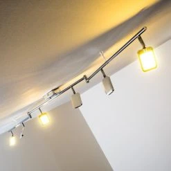 Hofstein Moosonee Deckenleuchte LED Chrom, 6-flammig -Bürolampen Verkäufe moosonee deckenleuchte h3009642 9