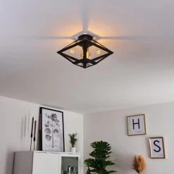 Hofstein Moraira Deckenleuchte Schwarz, 1-flammig -Bürolampen Verkäufe moraira deckenleuchte h3368848 13