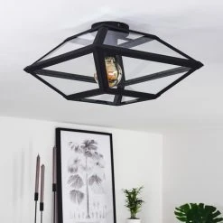 Hofstein Moraira Deckenleuchte Schwarz, 1-flammig -Bürolampen Verkäufe moraira deckenleuchte h3368862 15