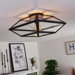 Hofstein Moraira Deckenleuchte Schwarz, 1-flammig 19 Hofstein Moraira Deckenleuchte Schwarz, 1-flammig -Bürolampen Verkäufe moraira deckenleuchte h3368886 3