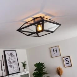 Hofstein Moraira Deckenleuchte Schwarz, 1-flammig 22 Hofstein Moraira Deckenleuchte Schwarz, 1-flammig -Bürolampen Verkäufe moraira deckenleuchte h3368886 6