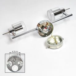 Hofstein Morges Deckenleuchte LED Chrom, 2-flammig 17 Hofstein Morges Deckenleuchte LED Chrom, 2-flammig -Bürolampen Verkäufe morges deckenleuchte h3446973 4