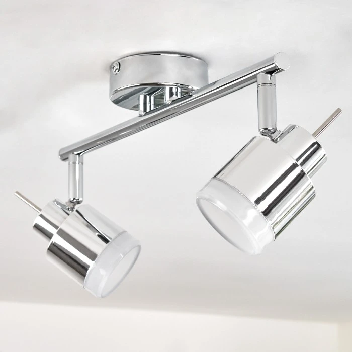 Hofstein Morges Deckenleuchte LED Chrom, 2-flammig 8 Hofstein Morges Deckenleuchte LED Chrom, 2-flammig – Bild 8