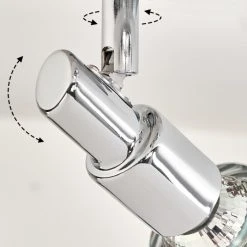 Hofstein Morges Deckenleuchte LED Nickel-Matt, Chrom, 2-flammig -Bürolampen Verkäufe morges deckenleuchte h3458556 5