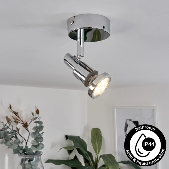 Hofstein Morges Deckenleuchte LED Chrom, 1-flammig 1 Hofstein Morges Deckenleuchte LED Chrom, 1-flammig