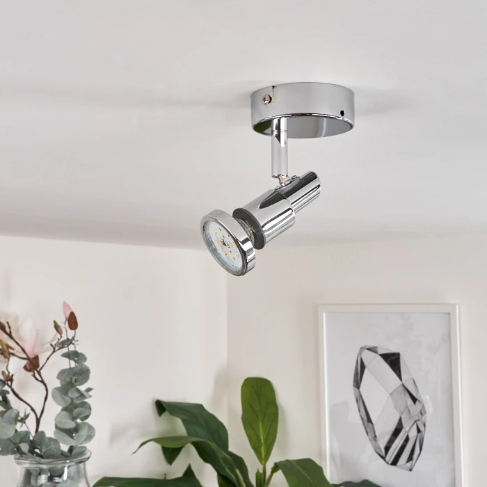 Hofstein Morges Deckenleuchte LED Chrom, 1-flammig 10 Hofstein Morges Deckenleuchte LED Chrom, 1-flammig – Bild 10