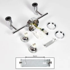 Hofstein Morges Deckenleuchte LED Chrom, 2-flammig -Bürolampen Verkäufe morges deckenleuchte h3458624 4