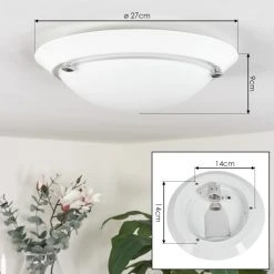 Hofstein Morges Deckenleuchte Wei&szlig;, 1-flammig -Bürolampen Verkäufe morges deckenleuchte h3547311 3