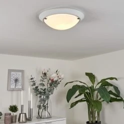 Hofstein Morges Deckenleuchte Wei&szlig;, 1-flammig -Bürolampen Verkäufe morges deckenleuchte h3547311 6