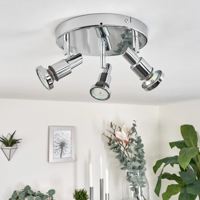 Hofstein Morges Deckenleuchte Chrom, 3-flammig 2 Hofstein Morges Deckenleuchte Chrom, 3-flammig – Bild 2