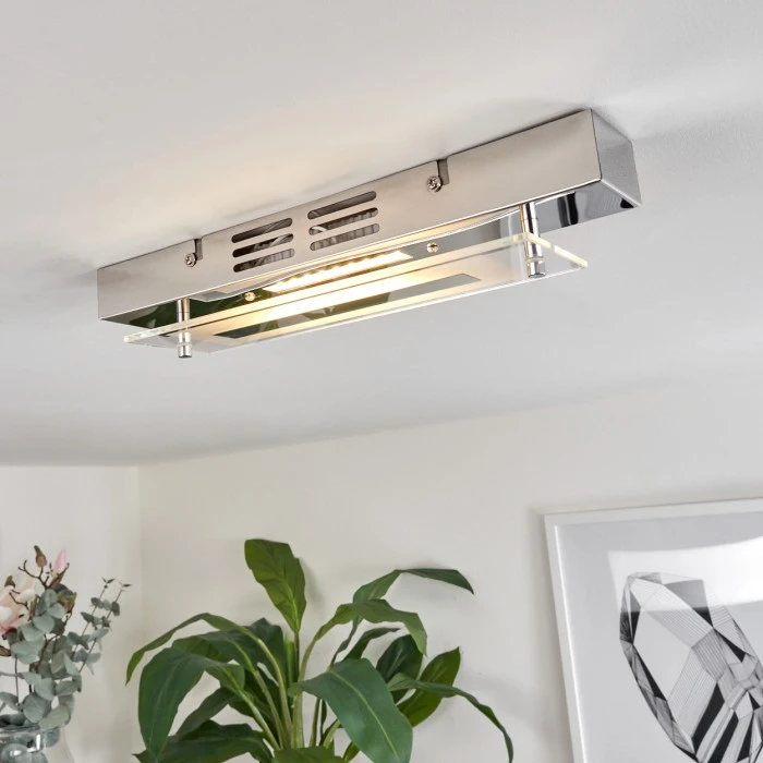 Hofstein Morges Deckenleuchte LED Chrom, 1-flammig 1 Hofstein Morges Deckenleuchte LED Chrom, 1-flammig