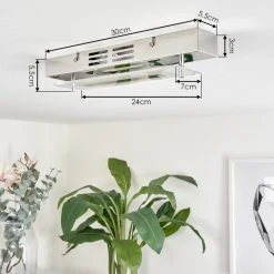 Hofstein Morges Deckenleuchte LED Chrom, 1-flammig 13 Hofstein Morges Deckenleuchte LED Chrom, 1-flammig -Bürolampen Verkäufe morges deckenleuchte h3551523 3