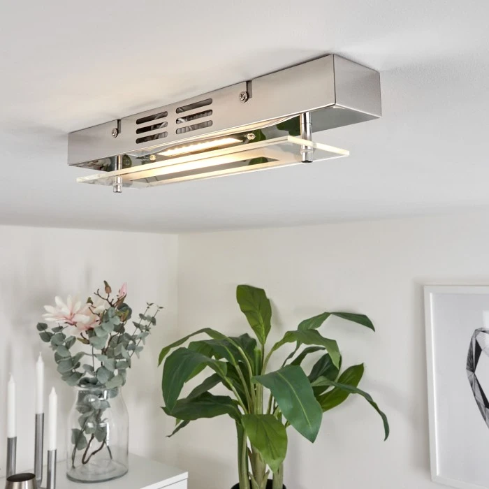 Hofstein Morges Deckenleuchte LED Chrom, 1-flammig 7 Hofstein Morges Deckenleuchte LED Chrom, 1-flammig – Bild 7