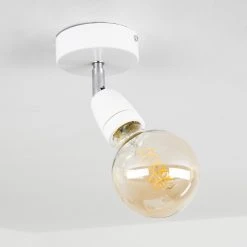 Hofstein Musland Deckenleuchte Chrom, Weiß, 1-flammig -Bürolampen Verkäufe musland deckenleuchte h3430941 7