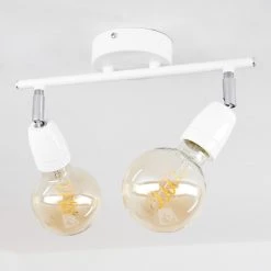 Hofstein Musland Deckenleuchte Chrom, Weiß, 2-flammig -Bürolampen Verkäufe musland deckenleuchte h3430965 7