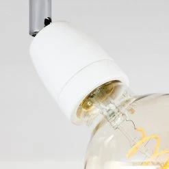 Hofstein Musland Deckenleuchte Chrom, Braun, 1-flammig -Bürolampen Verkäufe musland deckenleuchte h3430989 2