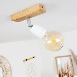 Hofstein Musland Deckenleuchte Chrom, Braun, 1-flammig -Bürolampen Verkäufe musland deckenleuchte h3430989 9