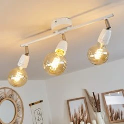 Hofstein Musland Deckenleuchte Chrom, Weiß, 3-flammig -Bürolampen Verkäufe musland deckenleuchte h3431450 6