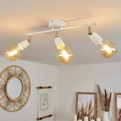 Hofstein Musland Deckenleuchte Chrom, Weiß, 3-flammig -Bürolampen Verkäufe musland deckenleuchte h3431450 8