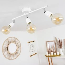 Hofstein Musland Deckenleuchte Chrom, Weiß, 3-flammig -Bürolampen Verkäufe musland deckenleuchte h3431450 9