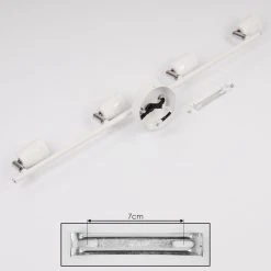 Hofstein Musland Deckenleuchte Chrom, Weiß, 4-flammig -Bürolampen Verkäufe musland deckenleuchte h3431474 4