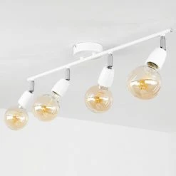 Hofstein Musland Deckenleuchte Chrom, Weiß, 4-flammig -Bürolampen Verkäufe musland deckenleuchte h3431474 7