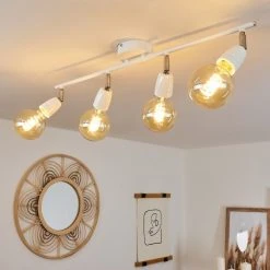 Hofstein Musland Deckenleuchte Chrom, Weiß, 4-flammig -Bürolampen Verkäufe musland deckenleuchte h3431474 8