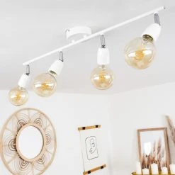 Hofstein Musland Deckenleuchte Chrom, Weiß, 4-flammig -Bürolampen Verkäufe musland deckenleuchte h3431474 9