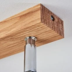 Hofstein Musland Deckenleuchte Chrom, Weiß, Holz dunkel, 3-flammig -Bürolampen Verkäufe musland deckenleuchte h3441305 2