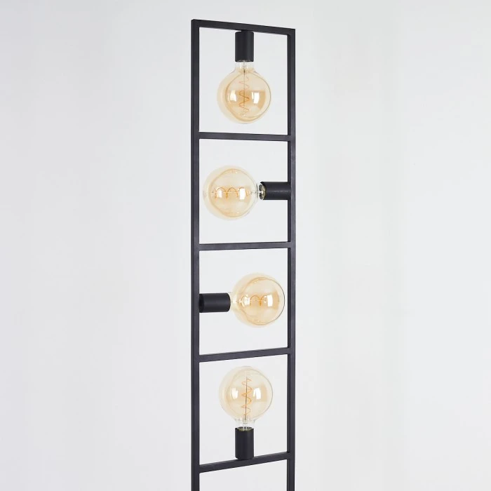 Hofstein Nanbong Stehleuchte Schwarz, 4-flammig 8 Hofstein Nanbong Stehleuchte Schwarz, 4-flammig – Bild 8