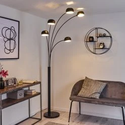 Hofstein Nikkala Stehleuchte Schwarz, 5-flammig -Bürolampen Verkäufe nikkala stehleuchte h3413852 10