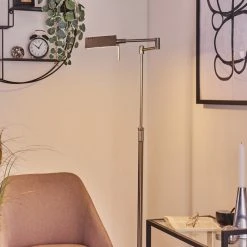 Hofstein Norrlida Stehleuchte LED Nickel-Matt, 1-flammig -Bürolampen Verkäufe norrlida stehleuchte h3426081 6