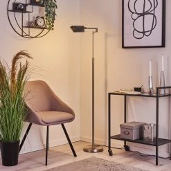 Hofstein Norrlida Stehleuchte LED Nickel-Matt, 1-flammig -Bürolampen Verkäufe norrlida stehleuchte h3426081 8