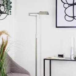 Hofstein Norrlida Stehleuchte LED Nickel-Matt, 1-flammig -Bürolampen Verkäufe norrlida stehleuchte h3426081 9